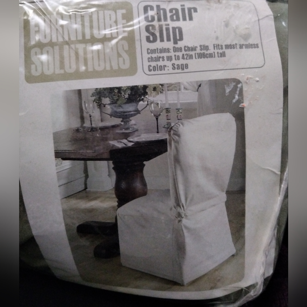 💛Sage chair slip